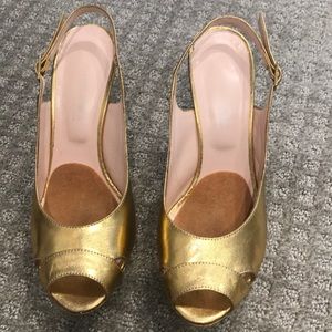 Shoebox Gold evening shoes 39